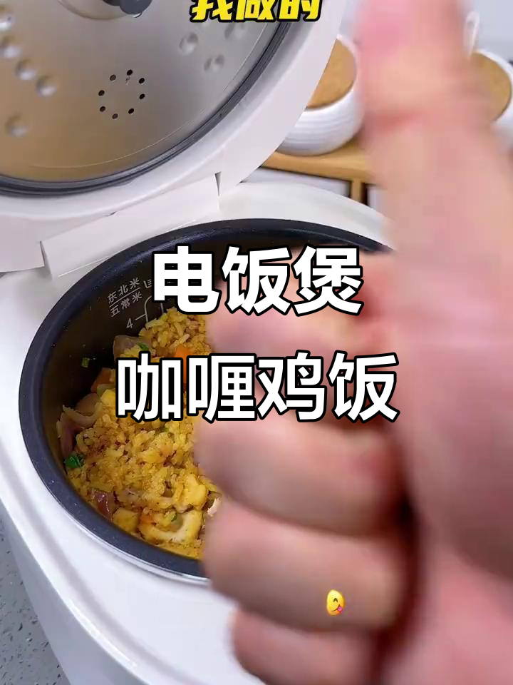 电饭煲咖喱鸡肉焖饭,简单又美味!