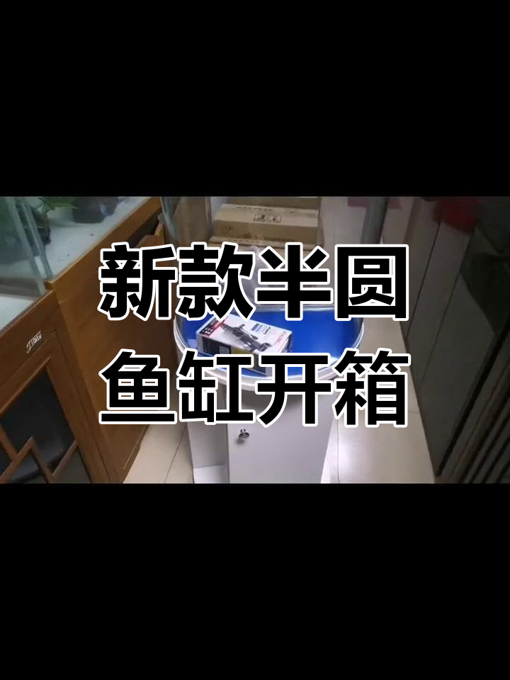 半圆鱼缸到货,白色黑色可选,过滤系统解析