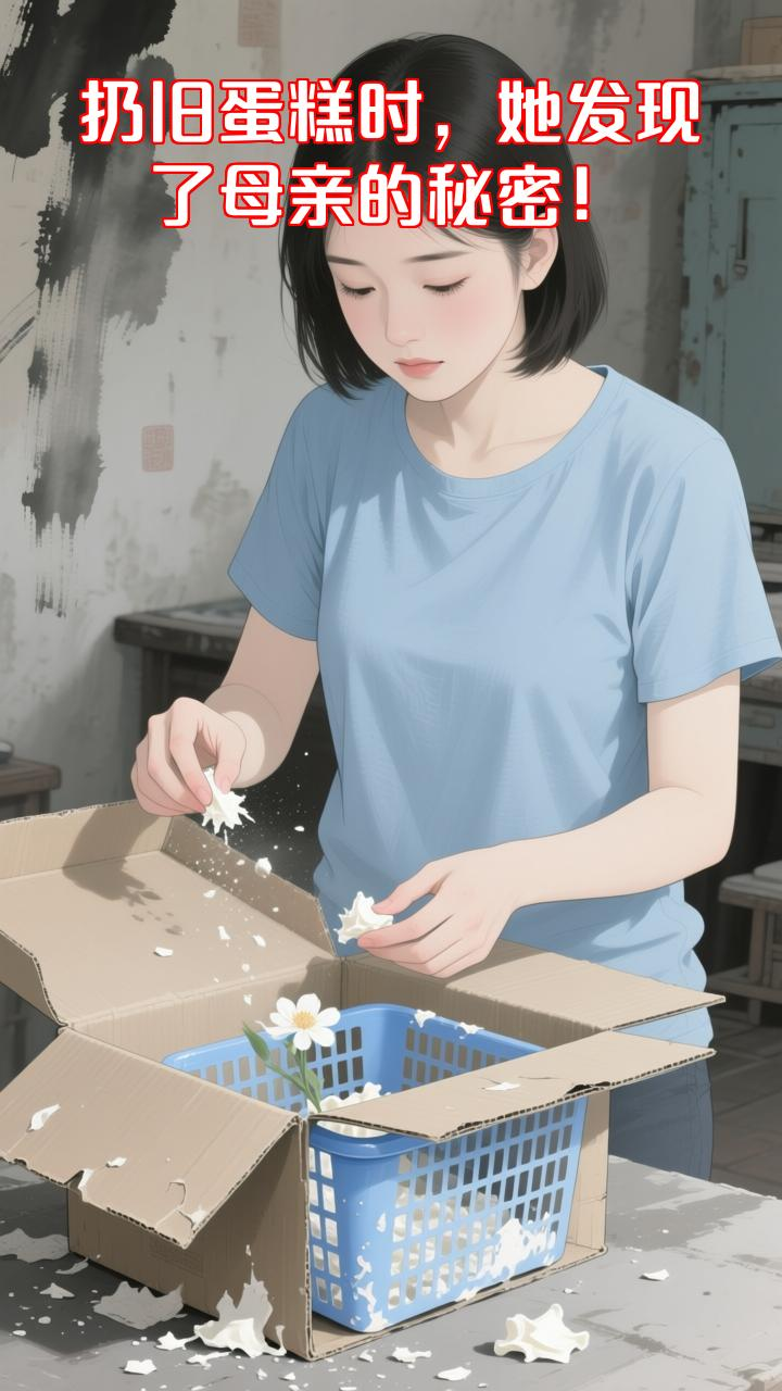 整理旧物想扔花篮蛋糕,却揭开了母亲藏了二十年的秘密!