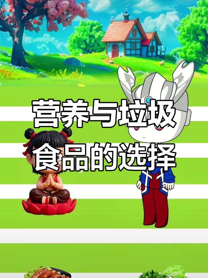 吃营养食物才能长高,垃圾食品让你变小