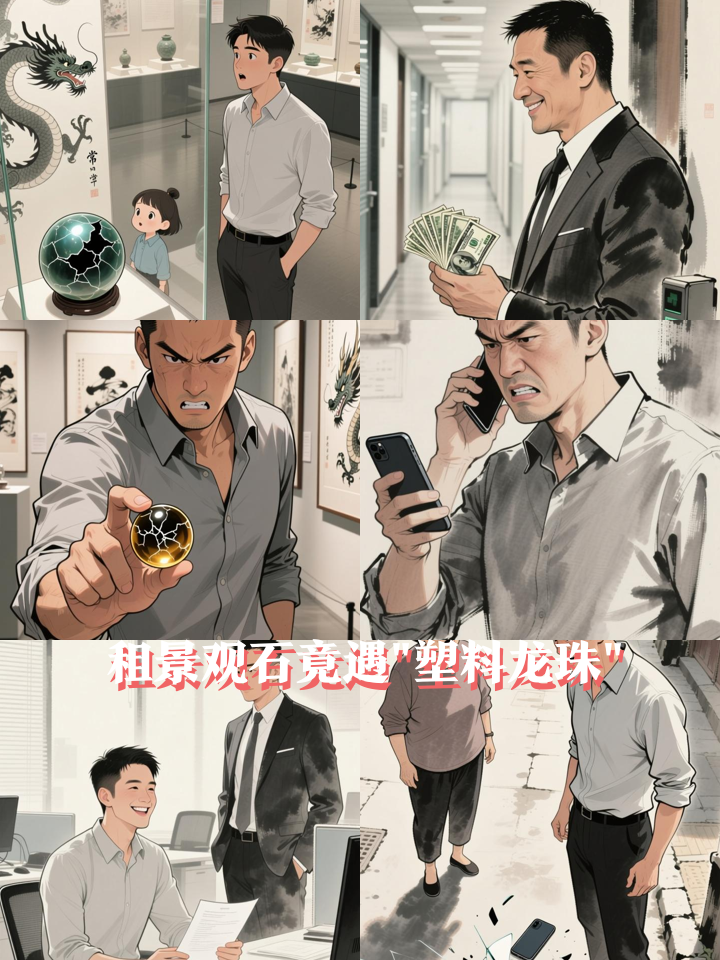 景观石被租借 租金不给东西也不还?当事人:看到石头的样子就难受