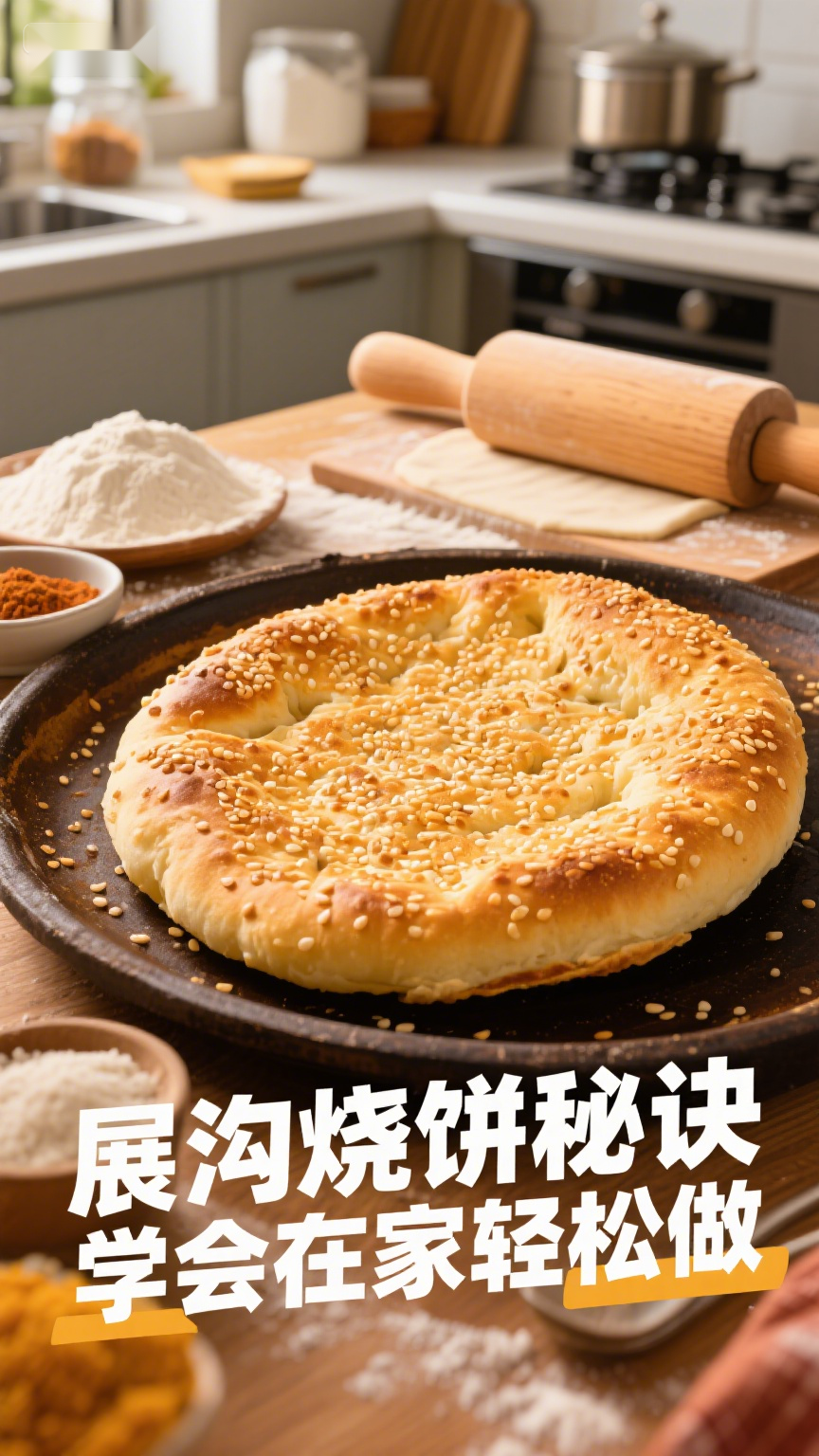 展沟烧饼秘诀，学会在家轻松做