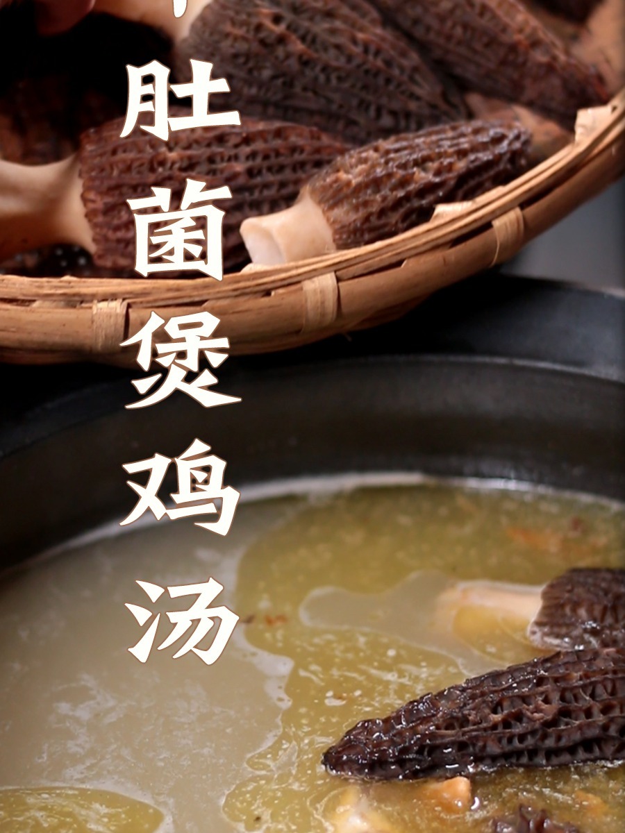羊肚菌炖鸡汤