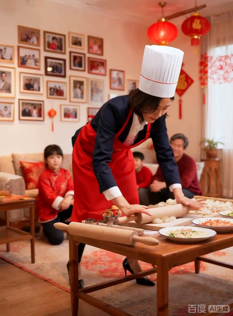 新年包饺子乐融融