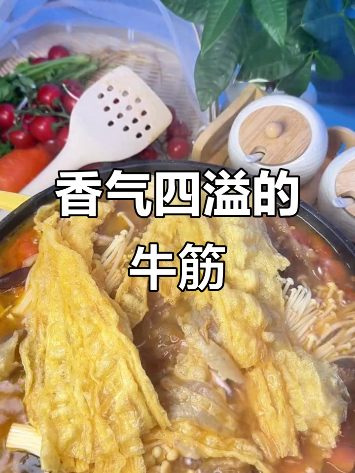 番茄牛筋软糯入味,配菜吸汁香浓,米饭都要多来两碗!