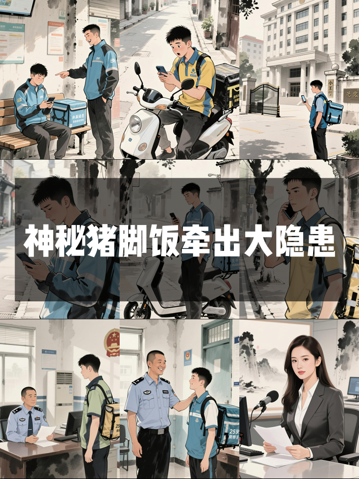 一份“神秘”猪脚饭订单引警觉 外卖小哥果断选择举报猪脚饭外卖