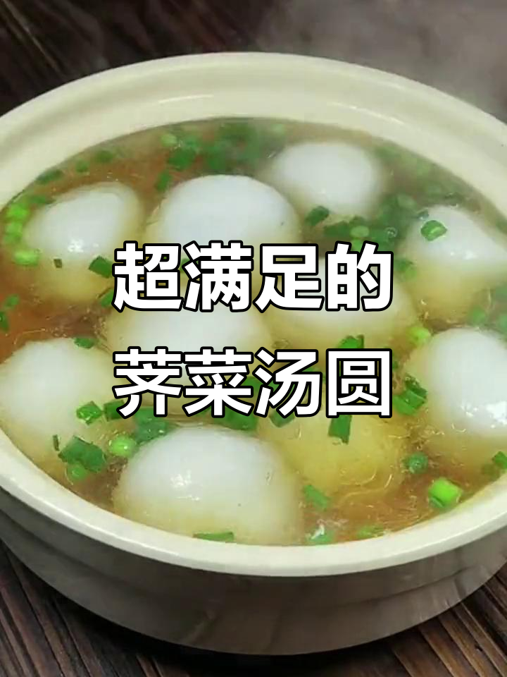 荠菜咸汤圆,一口爆汁!早餐必试陆友友家大汤圆