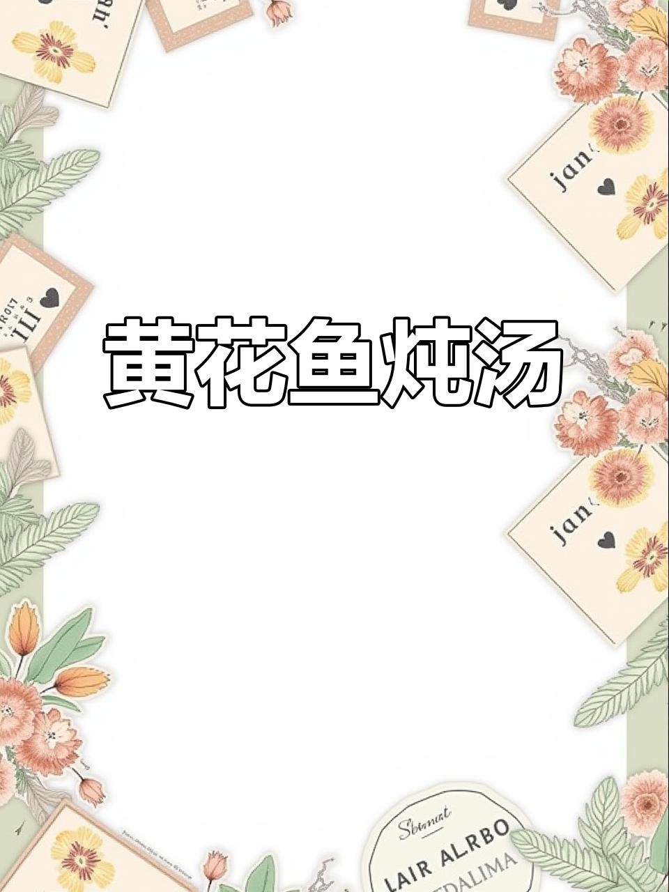 周末炖黄花鱼,简单又美味!