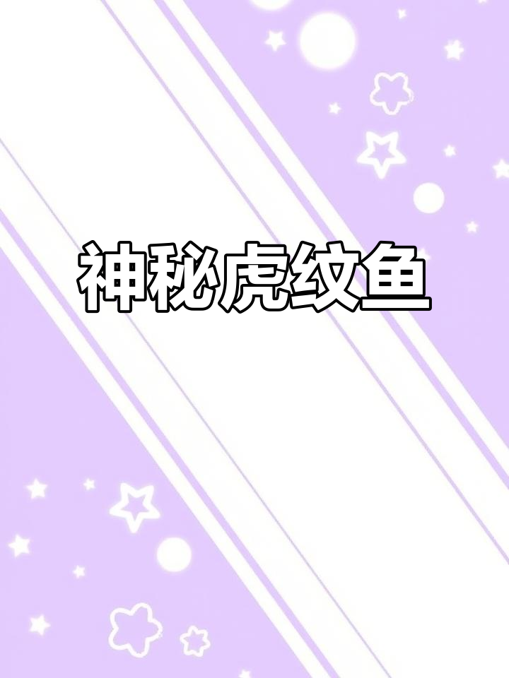 下一期揭秘七彩神仙鱼中的老虎狗,快来留言分享你的兴趣!