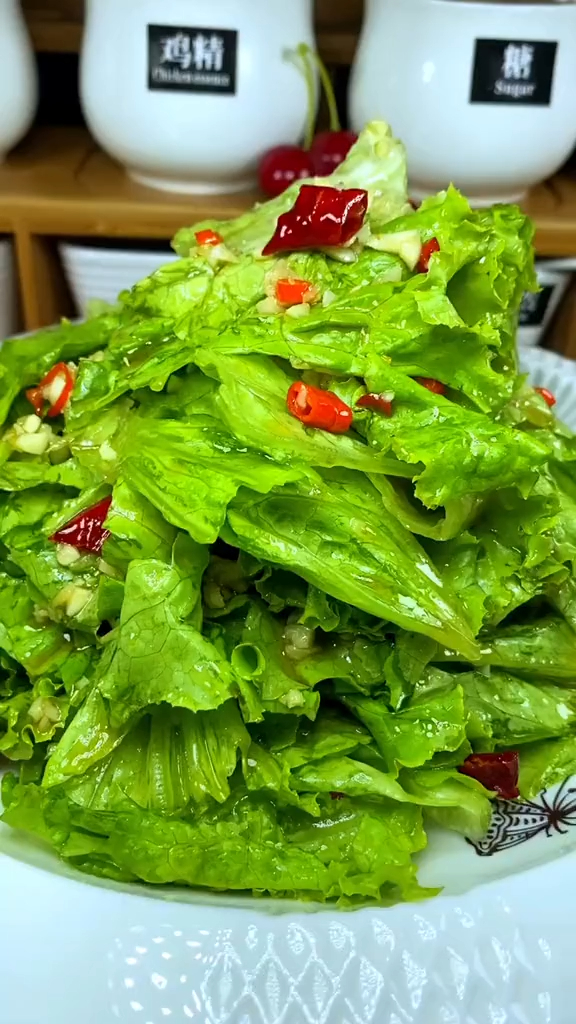 爽口菜|凉拌生菜最简单的做法