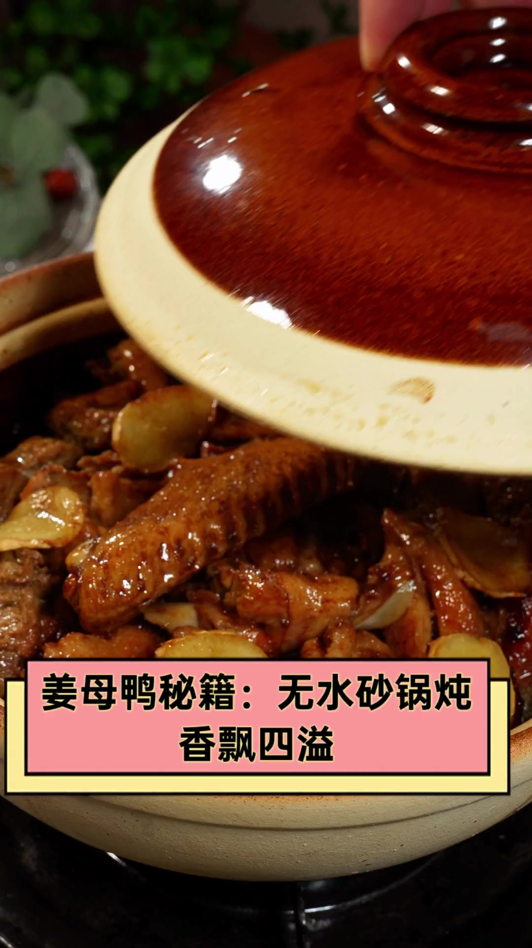 姜母鸭秘籍:无水砂锅炖,香飘四溢