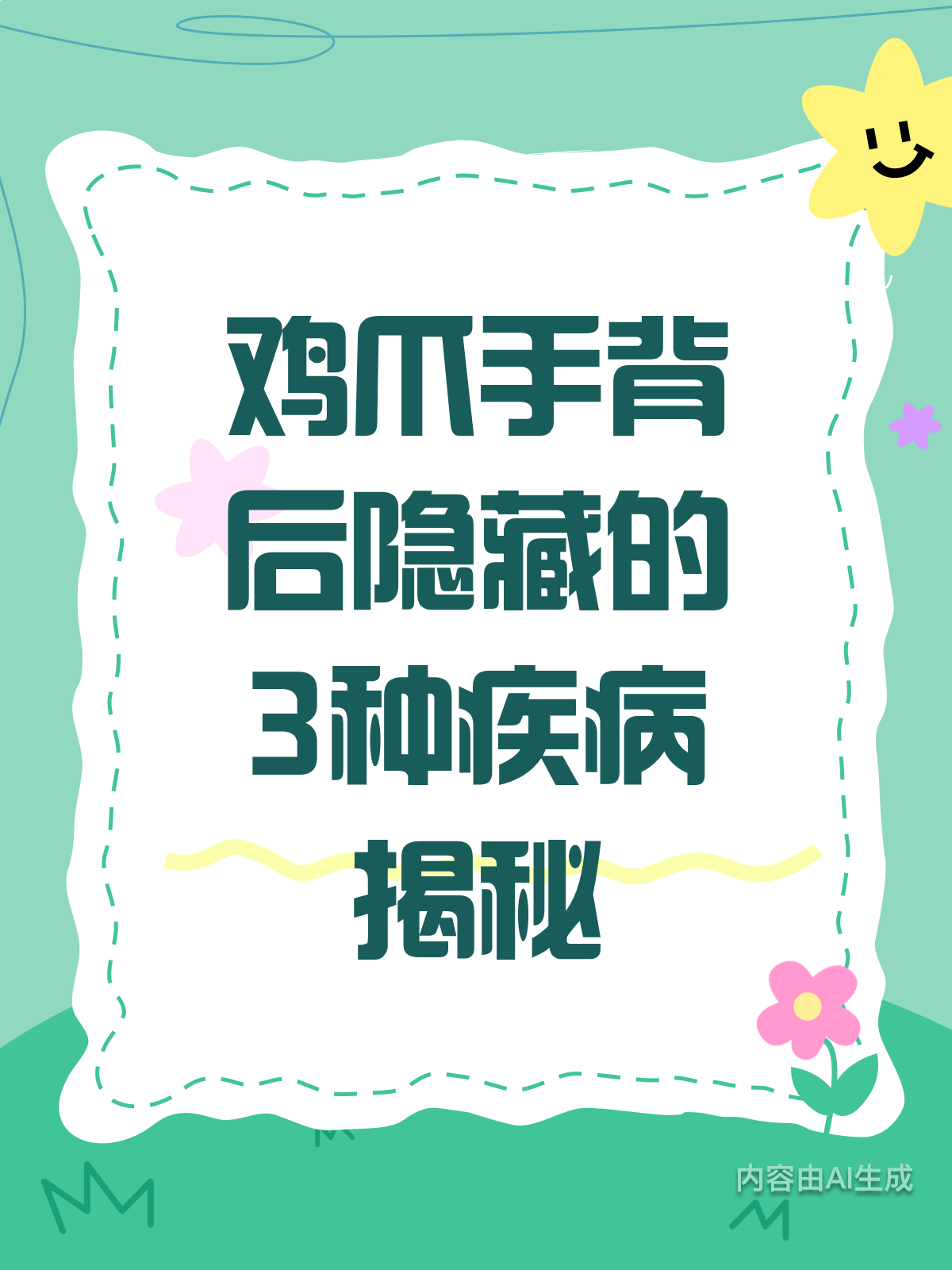 鸡爪手？小心背后这3种病！