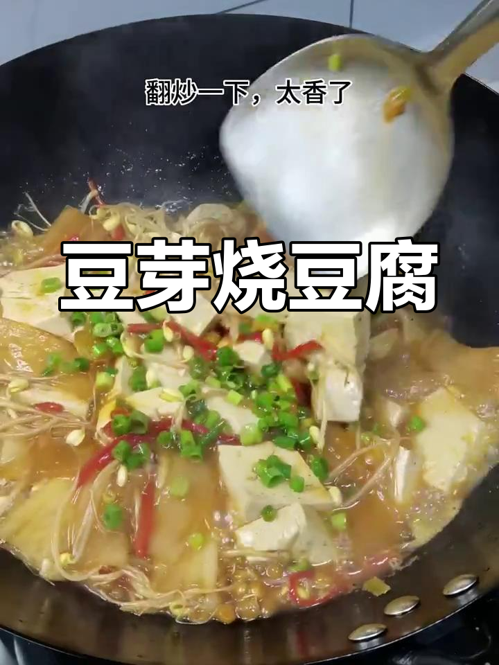 5块钱做豆芽烧豆腐,简单又美味!