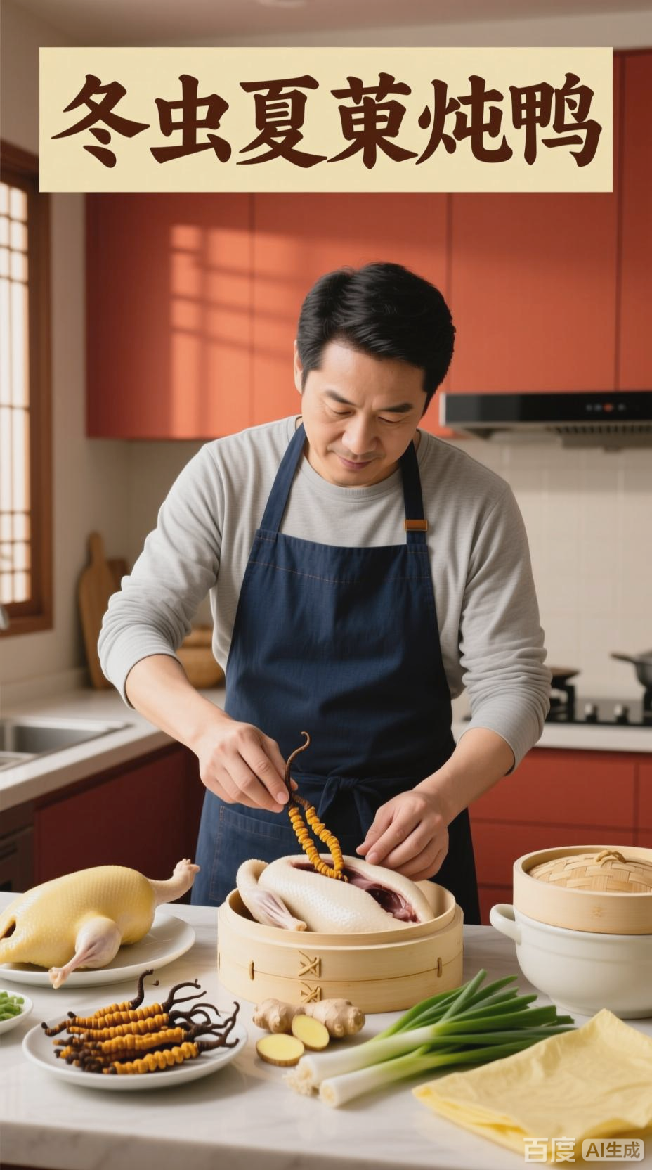 冬虫夏草炖鸭，养生滋补佳品
