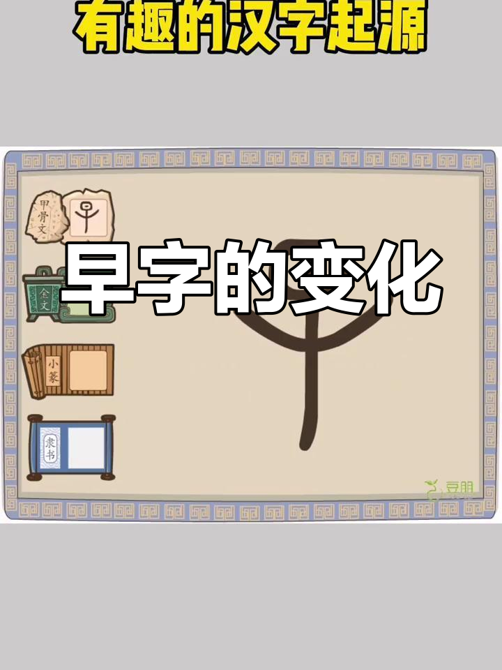 汉字“早”的演变过程