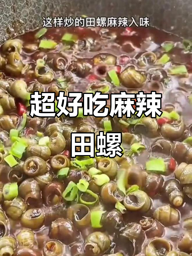 炒田螺的正确做法,麻辣鲜香一吸停不下来