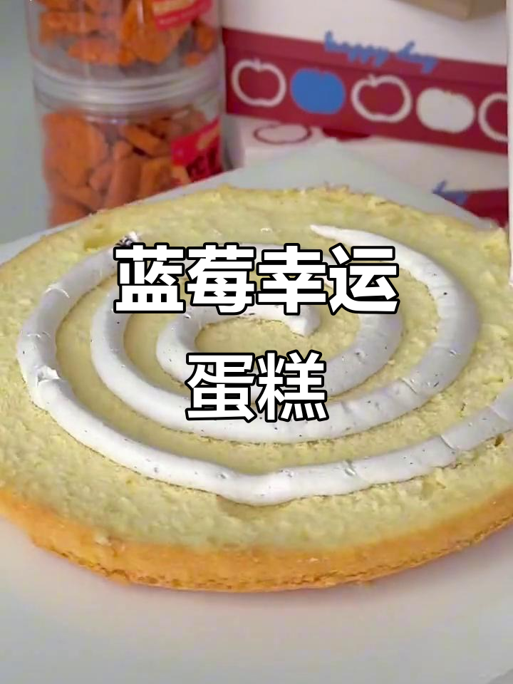 超大蓝莓蛋糕,奶油与冻层完美结合,吃一口好运连连!