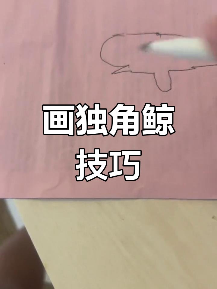 如何绘制独角鲸
