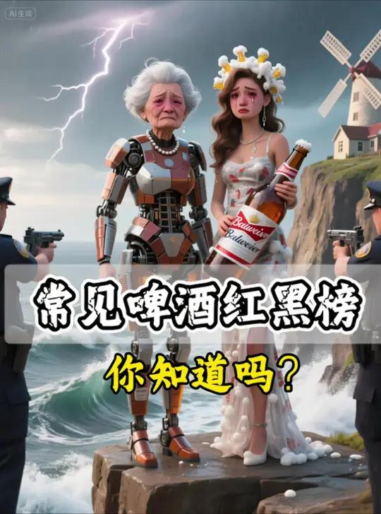 常见啤酒红黑榜，你喝的啤酒上榜了吗？啤酒夜宵啤酒测评饮料涨知识内容由AI生成，无不良引导，