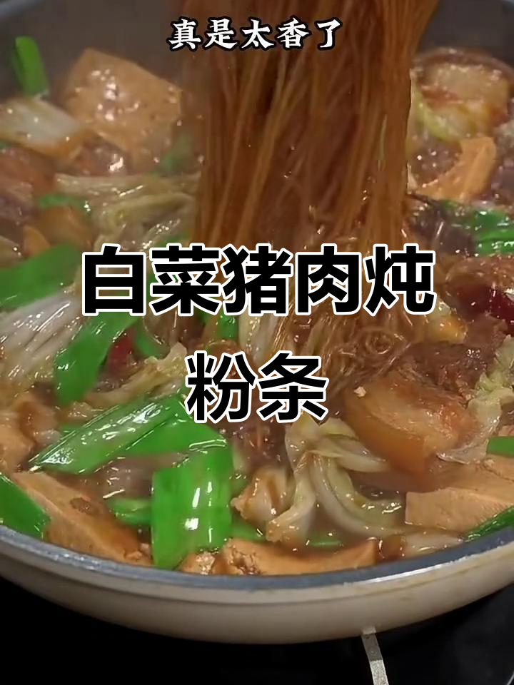 冬季必备!白菜猪肉炖粉条,做法超简单