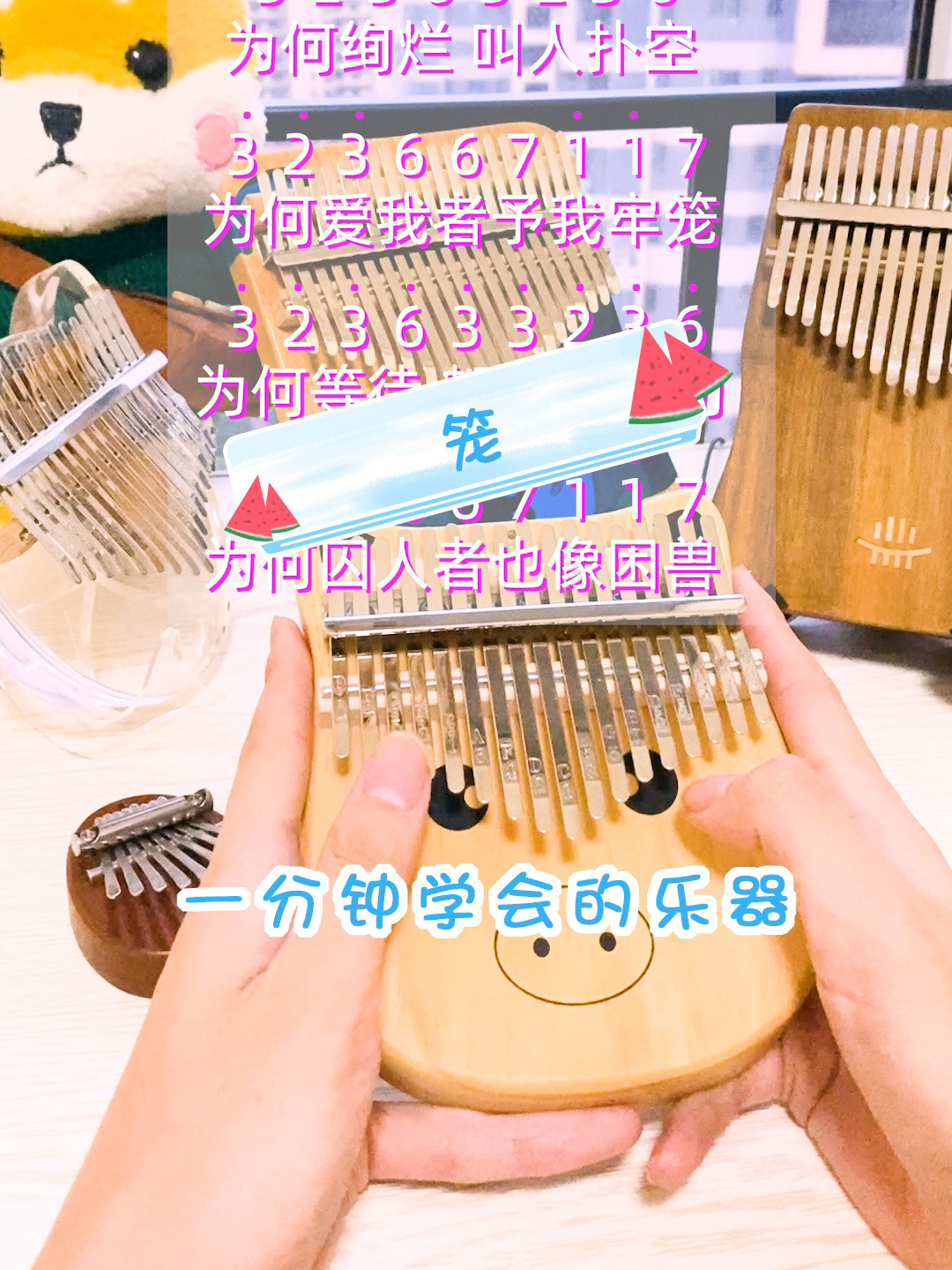 拇指琴简谱分享《笼》平价宝藏卡林巴分享