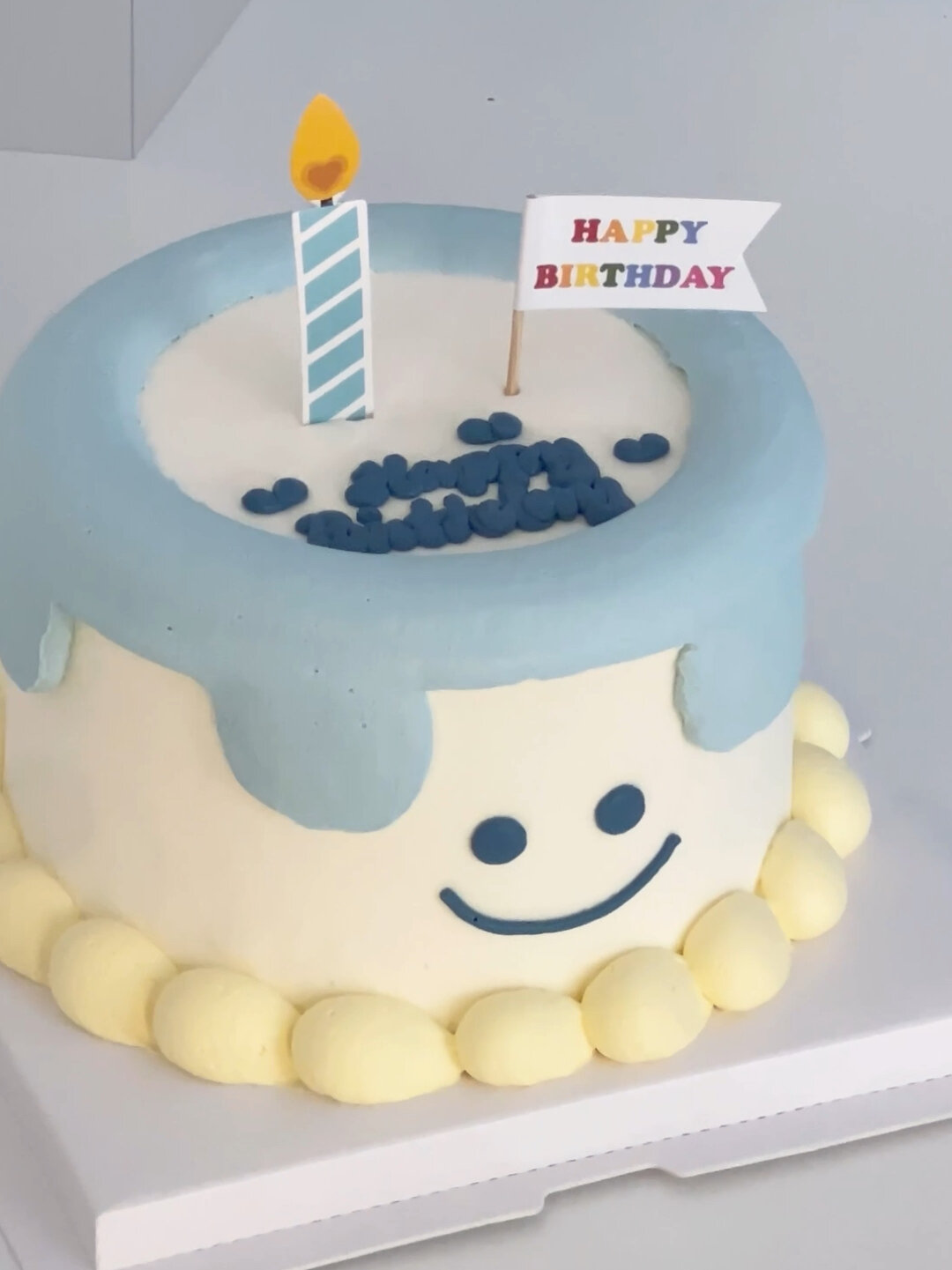 沉浸式做蛋糕/ 男生款简约小蛋糕