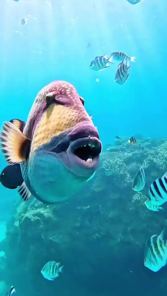 五彩斑斓的珊瑚丛间，小鱼轻盈穿梭游弋，水母如梦幻般飘荡，勾勒出海底世界生机勃勃、绚丽多姿的