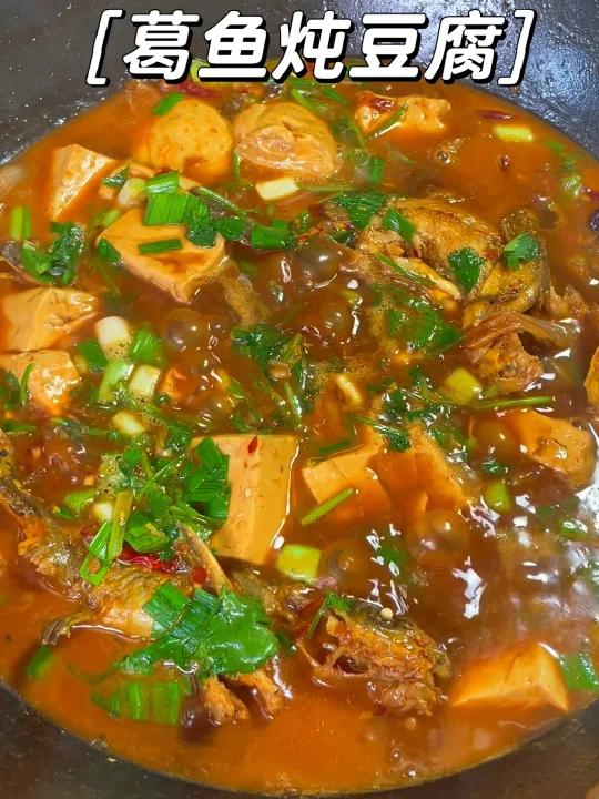 葛鱼炖豆腐,豆腐入味好吃,汤汁拌米饭绝了
