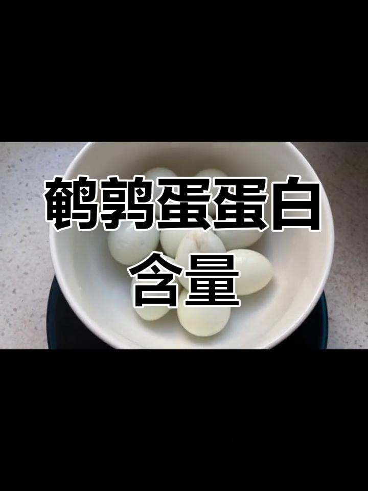 鹌鹑蛋与鸡蛋的蛋白质含量对比,5个等于1个