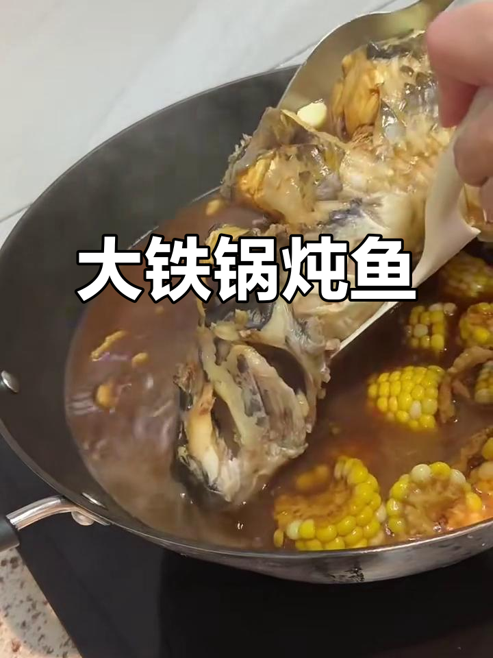 铁锅炖清江鱼,贴卷子蒸大鱼,雨天在家吃火锅