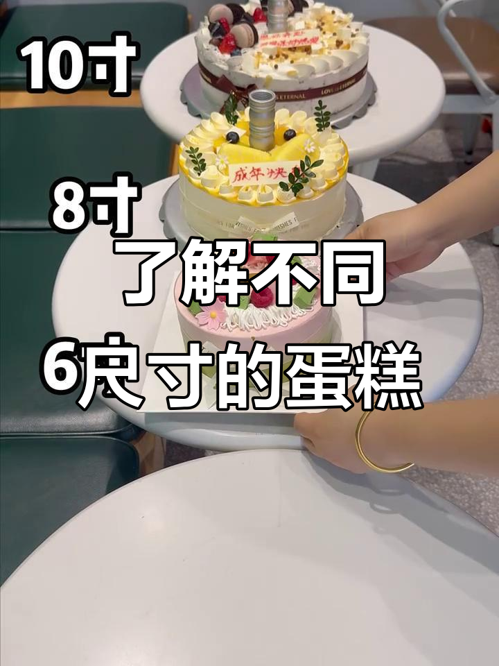 蛋糕尺寸大揭秘:4寸、6寸、8寸和10寸到底有多大?