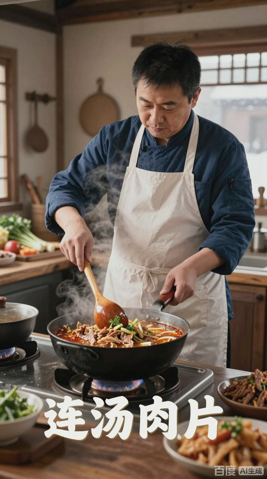连汤肉片:河南特色美食制作