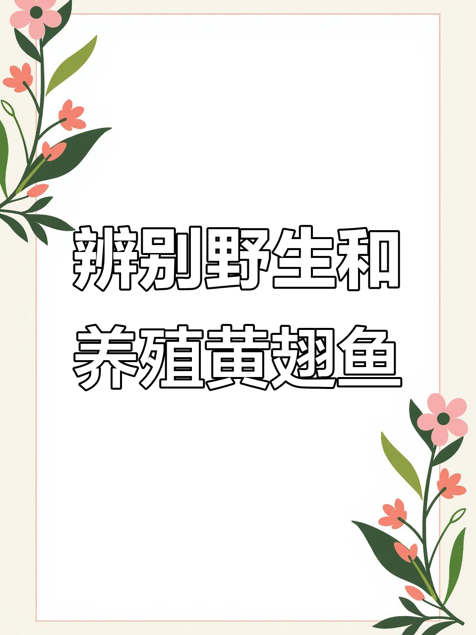 如何分辨天然与养殖黄翅鱼,背部颜色差异揭秘