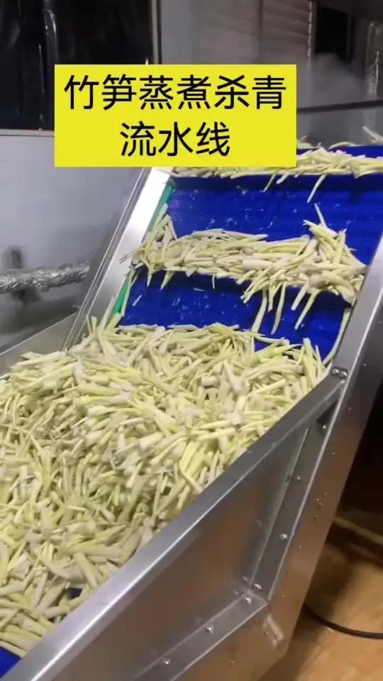 竹笋加工流水线竹笋清洗机竹笋巴氏杀菌机竹笋蒸煮机竹笋加工流水线