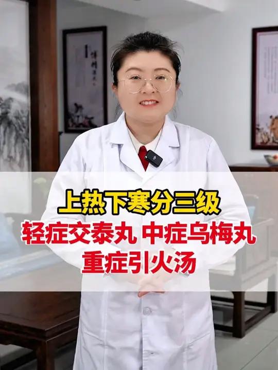 上热下寒分三级,轻症交泰丸、中症乌梅丸、重症引火汤 #上热下寒 #中医 #健康