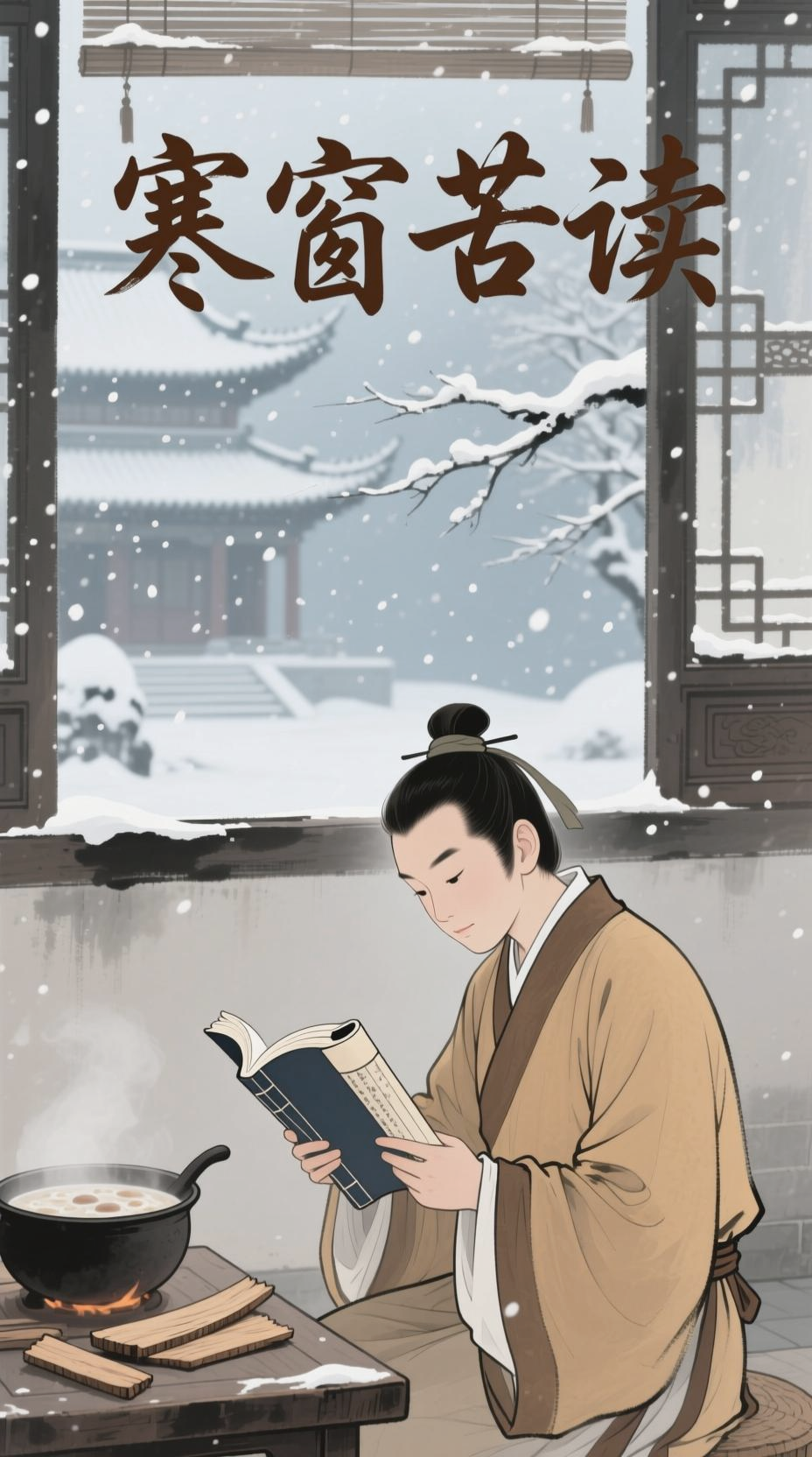 断齑画粥,刻苦求学