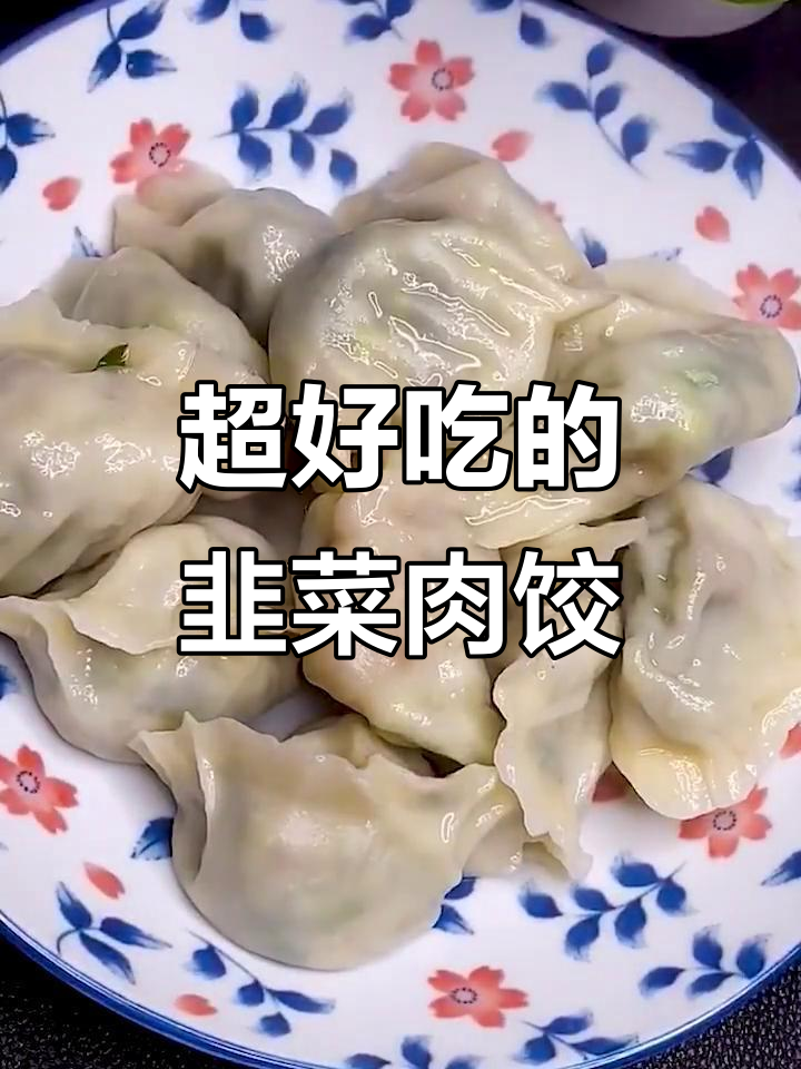 韭菜肉丁饺子，鲜香四溢，大人小孩都爱吃