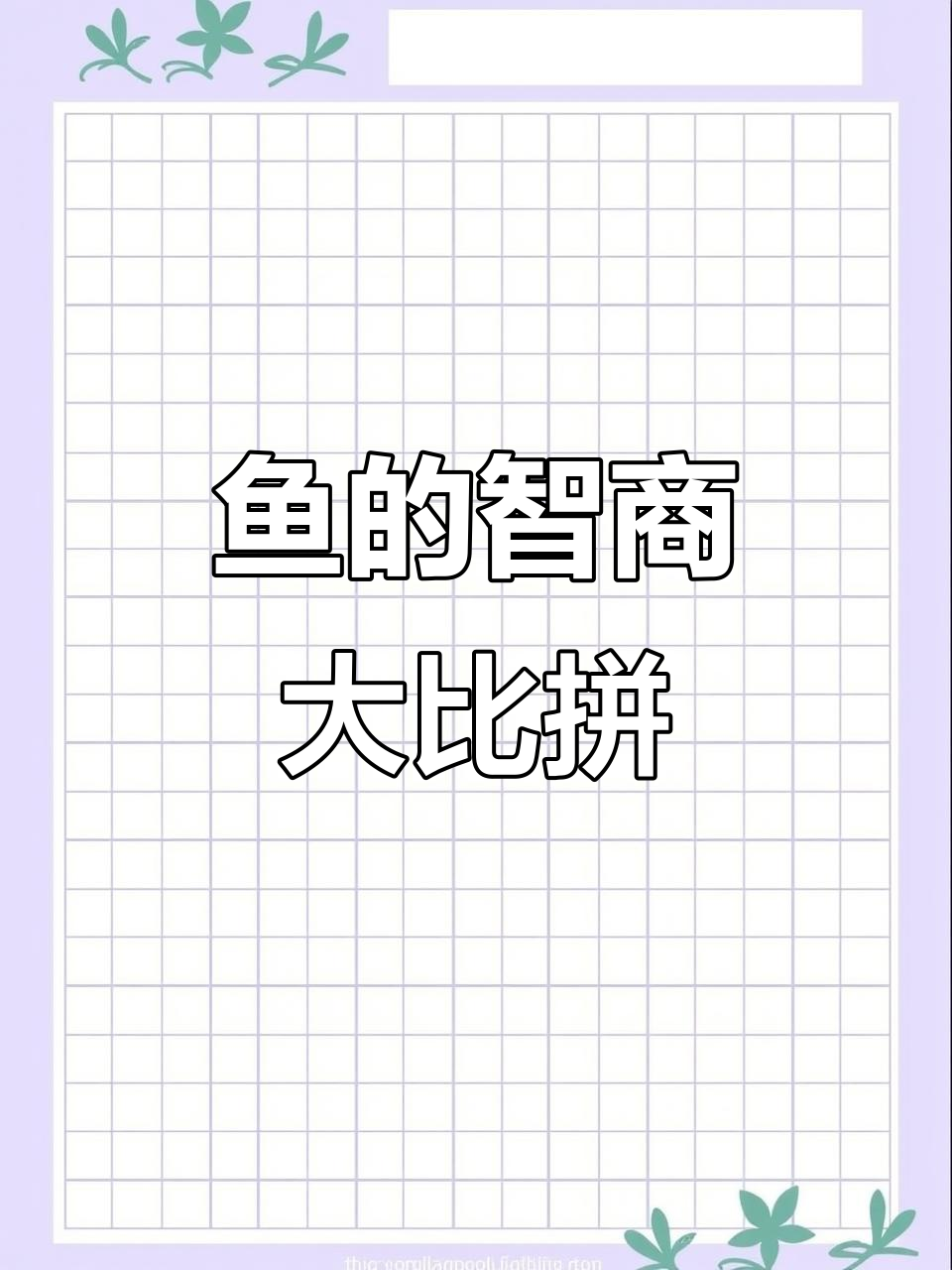 哪种鱼最聪明,哪一种又最傻?快来挑战你的脑筋!