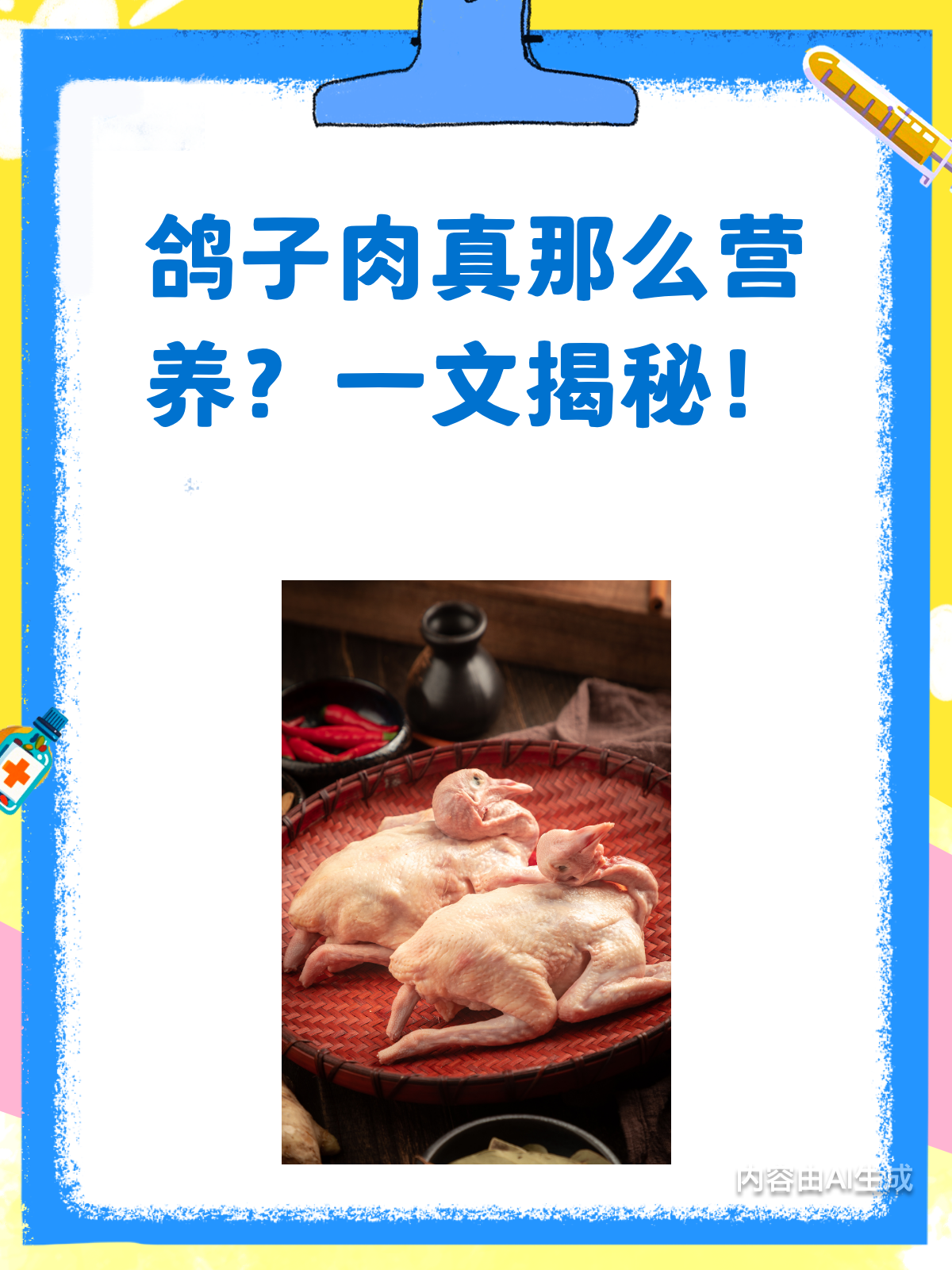 吃鸽子肉真的更营养吗?揭秘鸽子肉的真相!