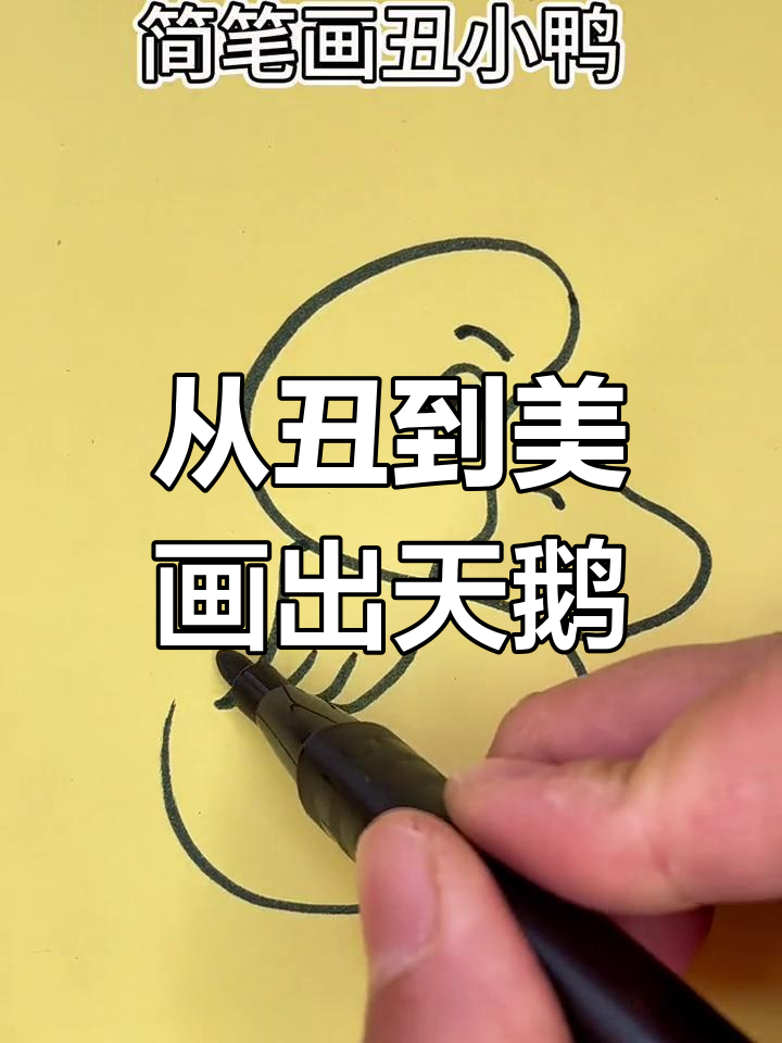 每个丑小鸭都能变成白天鹅，一起画可爱动物吧！