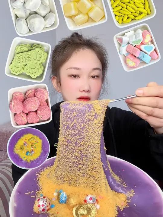 奶枣巴旦木 蜡瓶糖 香蕉巧克力豆 爱心棉花糖 拉丝麻薯