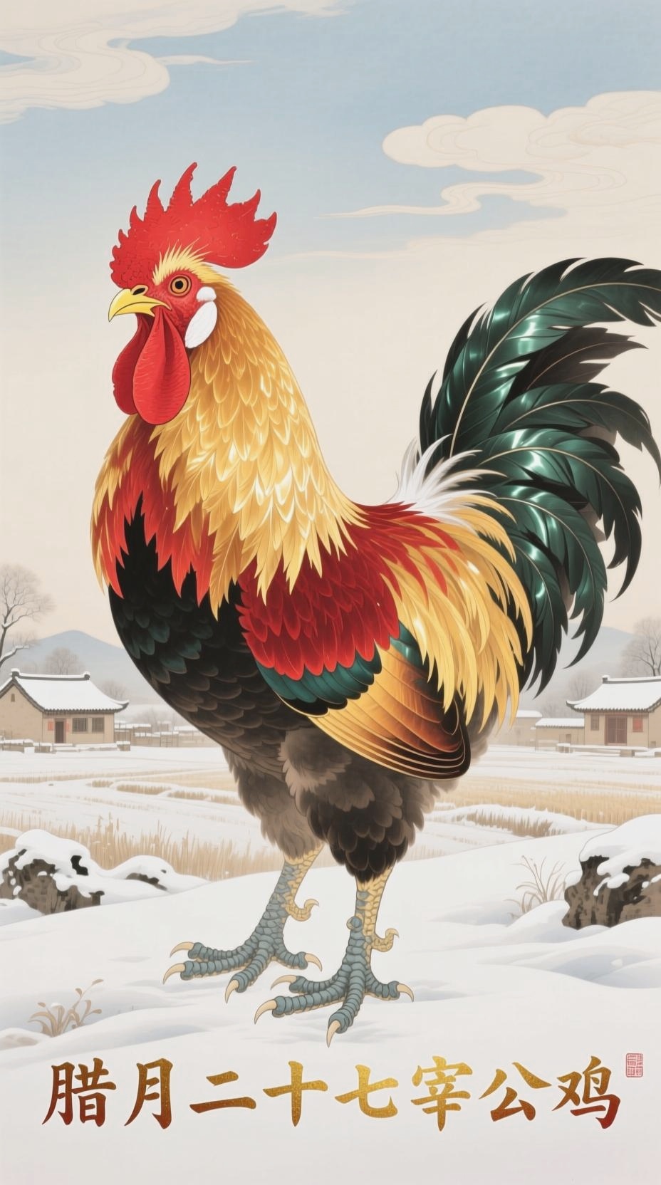 腊月二十七宰公鸡的传说
