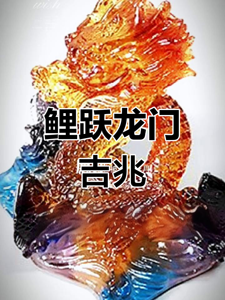 龙年吉祥物:鲤鱼跃龙门,龙腾四海