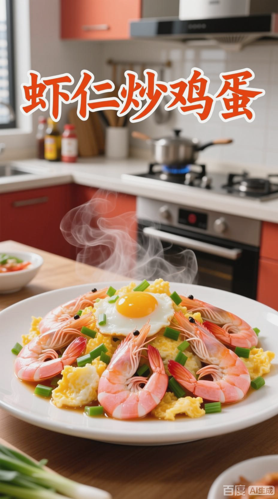 虾仁炒鸡蛋,家常美味轻松学