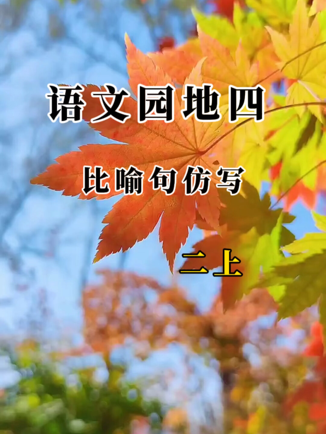 二年级上册语文园地四课后习题仿写比喻句