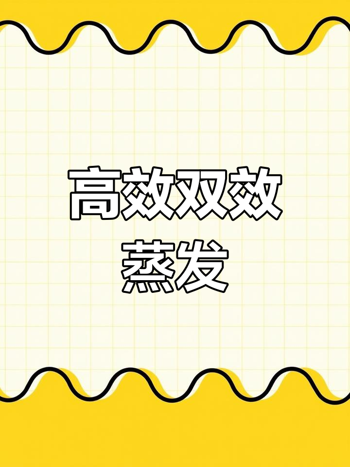 双效蒸发器,二次蒸汽回收利用,节能又温和