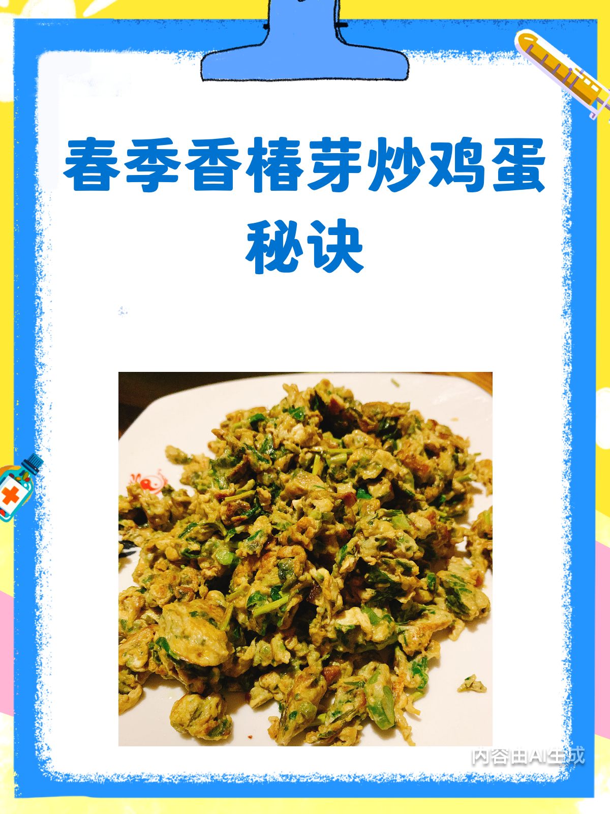 春季必吃!香椿芽炒鸡蛋,这样做才香嫩!