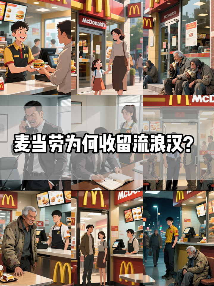 为什么麦当劳从不赶走流浪汉?真相有些扎心
