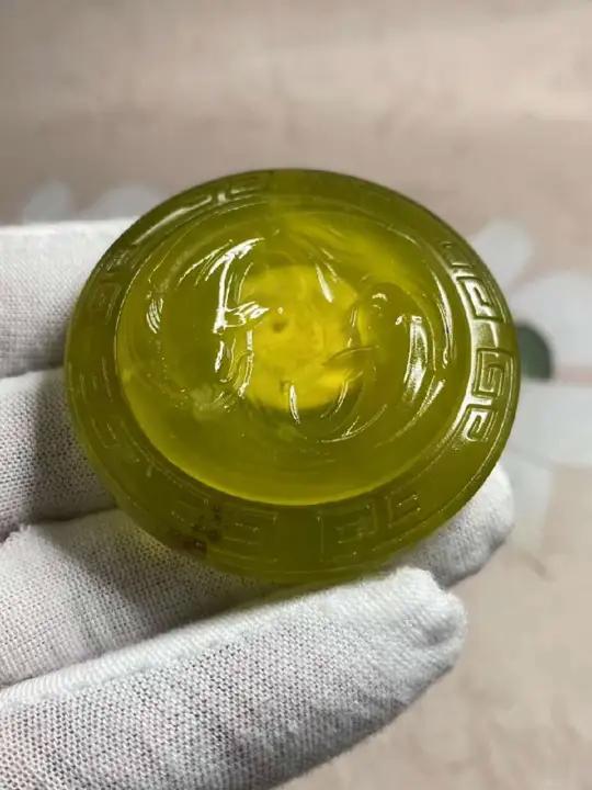 精品.天然岫玉.双鱼八卦.小摆件.手把件.手玩件 鱼头对鱼尾「福」一生顺风又顺水「烟花」双