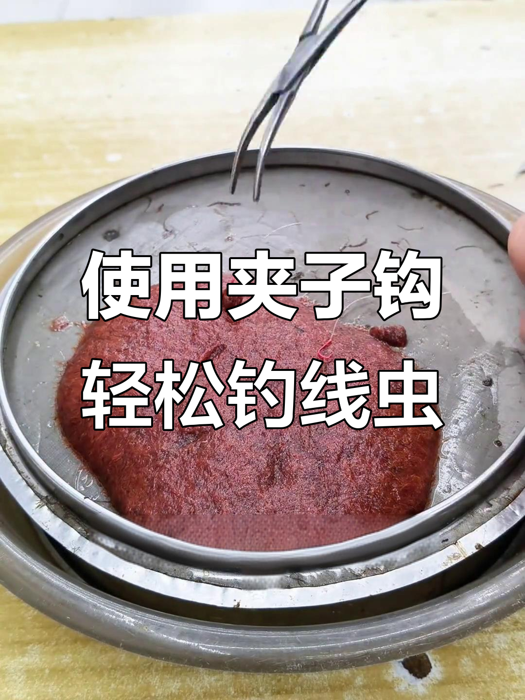 夹子钩挂线虫技巧,让钓鱼更简单